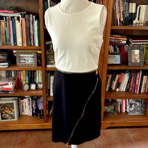 Spense Colorblock Zip Dress Size 8